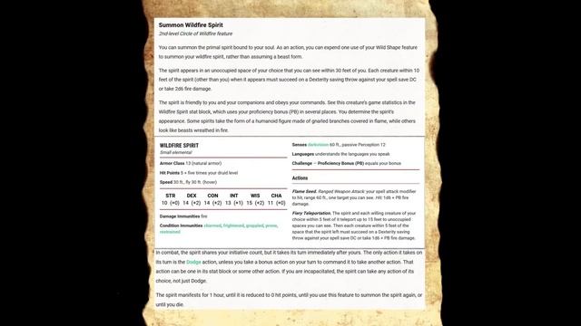 Druid 5e: Circle of Wildfire (Tasha's Cauldron of Everything) смотреть онлайн