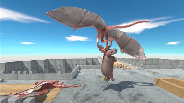 Dragon WYVERN Army vs Pig Protector Army in Sky with ALL UNITS Animal Revolt Battle Simulator смотреть онлайн