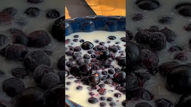 Коблер с черникой и черной смородиной (пирог с черникой) смотреть онлайн