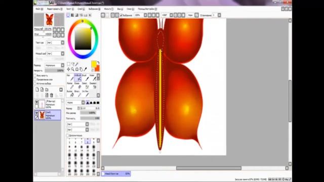 Рисуем бабочек - Line Art смотреть онлайн