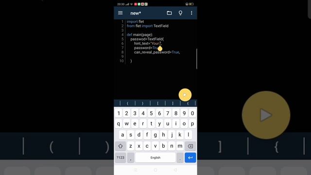 Flutter using Python Flet : TextField смотреть онлайн