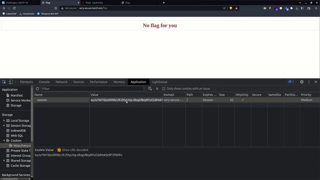 #HSCTF web #2 challenge web/very-secure jwt cracking with flask-unsign @SplitUnknown смотреть онлайн