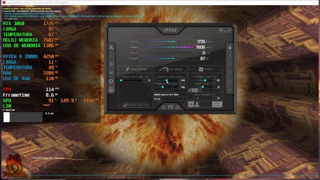 Como hacer OVERCLOK y UNDERVOLT a tu tarjeta grafica CON MSI AFTERBURNER en 2022!! смотреть онлайн