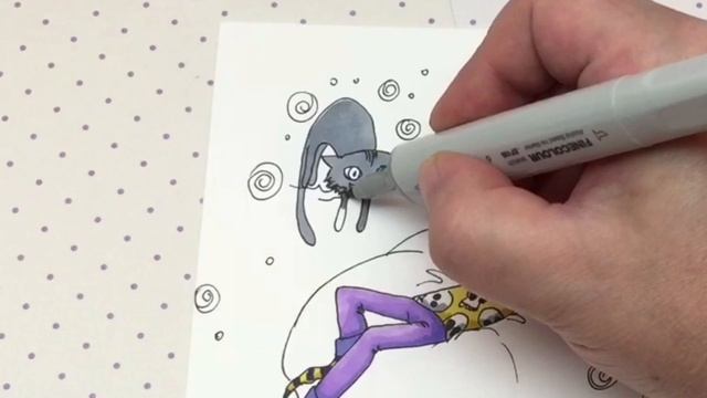 illustration- speed paint- Finecolour markers-Alcohol markers смотреть онлайн