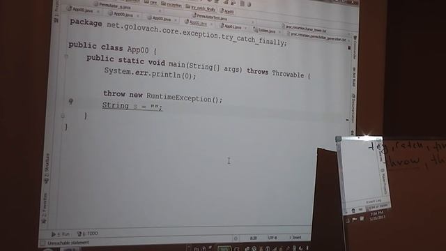 Java Core April: Exceptions. Лекция #5 (Часть 2) смотреть онлайн