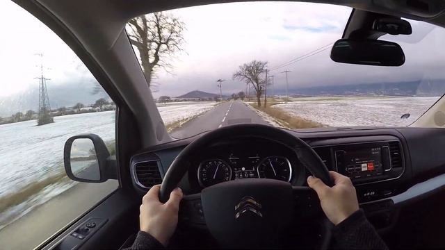 Citroën SpaceTourer 2.0 BlueHDI 150 POV Test Drive + Acceleration 0-180 km/h смотреть онлайн