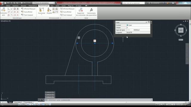 Exercice de dessin AUTOCAD 3 смотреть онлайн