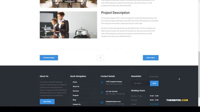 Hina Kleaner - Industrial Cleaning Company WordPress Hiname hospitality service home cleaning смотреть онлайн