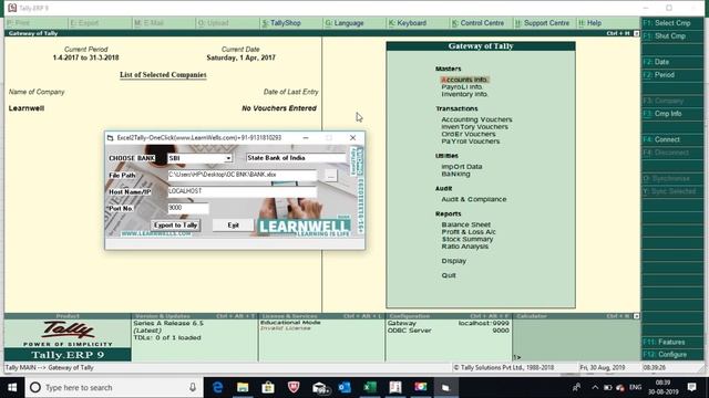 EXCEL TO TALLY - BANK | Direct upload in Tally смотреть онлайн