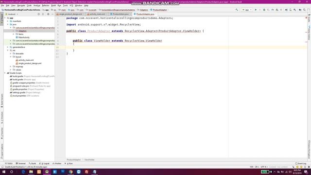 Horizontal Scroll View Using RecyclerView in E- Commerce Android Application Part 1 смотреть онлайн