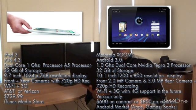 Comparing The iPad 2 and Motorola XOOM - BWOne.com смотреть онлайн