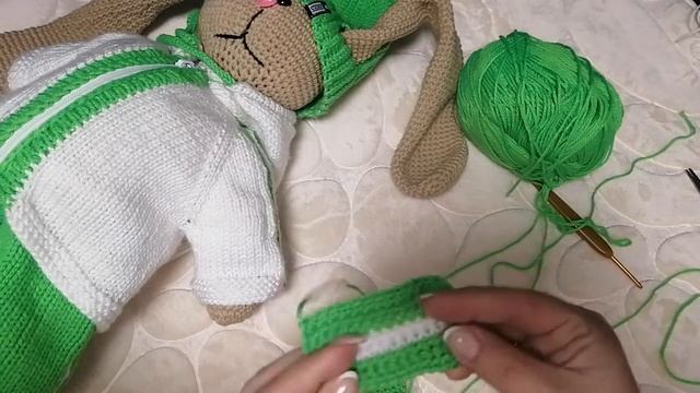 Как связать кармашек крючком и пришить (для игрушки). смотреть онлайн