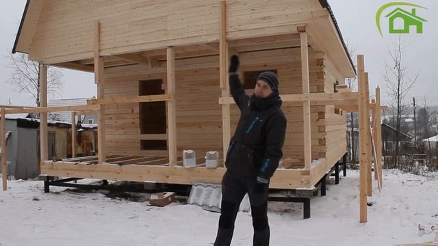 Отзыв о построенном доме из бруса пос. Орехово ||| СК Дачник смотреть онлайн