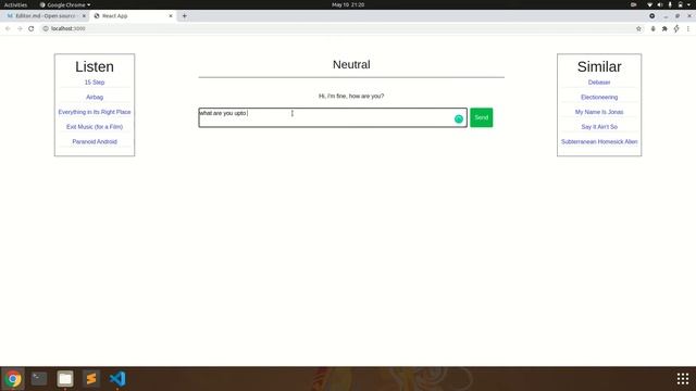 Demo Song Recommender using Flask + React.js + cakechat смотреть онлайн