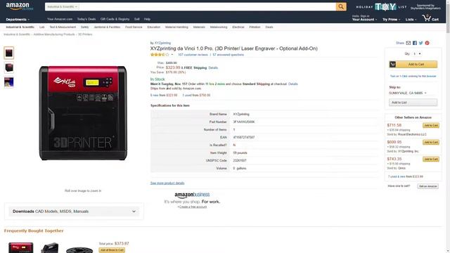 Amazon Price Drop! XYZprinting da Vinci 1.0 Pro. (3D Printer/ Laser Engraver) Save $176! смотреть онлайн