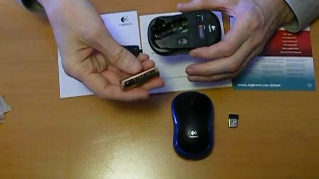Беспроводная мышка Logitech M185 распаковка, mouse Logitech M185 смотреть онлайн