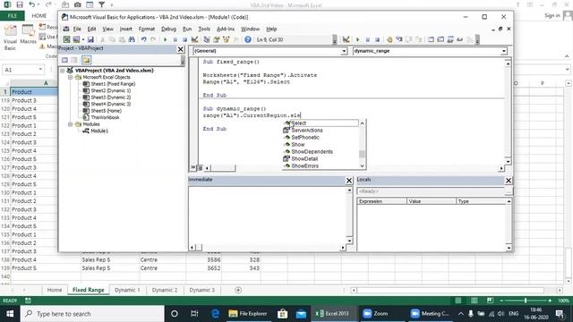 Excel VBA Course 2- Referring to Fixed or Dynamic Range for Selection (Current Region & Used Range) смотреть онлайн