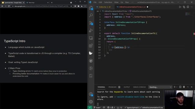 React Course - Typescript - Intro смотреть онлайн