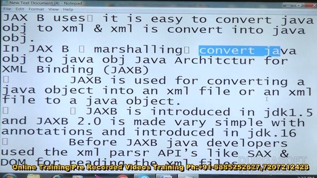 what is marshalling and unmarshalling? How do JAXB and XML Beans help with this? смотреть онлайн