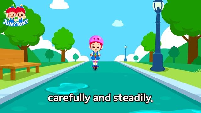 Scooter Safety Song | Safety Song | Good habit Song for Kids | Kindergarten Song | JunyTony смотреть онлайн
