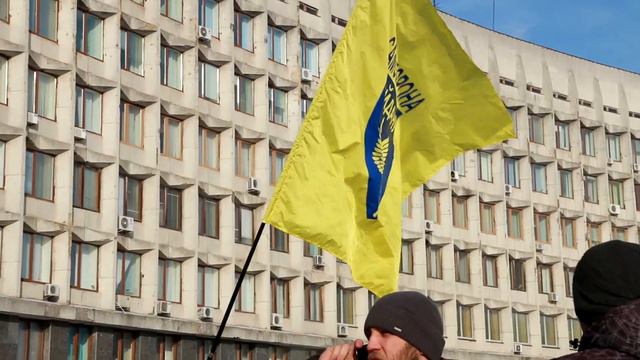 Мітинг проти перевізників у Сумах. 04.12.2014 смотреть онлайн