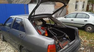 Транспортировка мотоблока УГРА НМБ-1Н14 в легковом автомобиле.