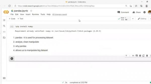 Pandas-Python Zoom Class Part 1