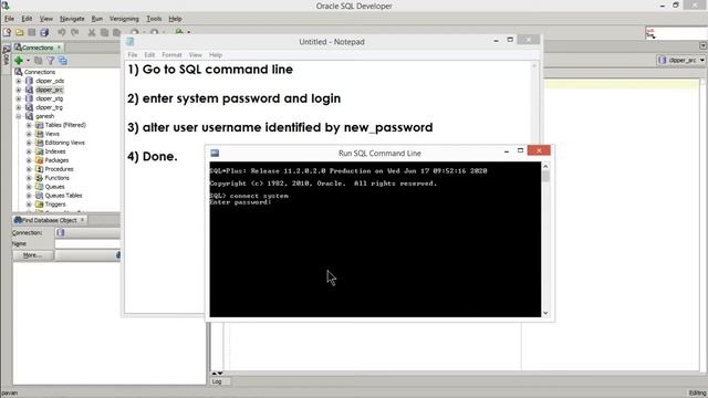 How Change Oracle SQL User Password смотреть онлайн