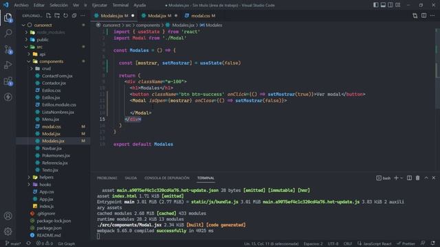 32. Ventana Modal: Logica y prop.children (crea modales según tu necesidad) | React en español смотреть онлайн