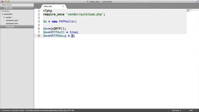 Send Email With PHPMailer: Connecting (Part 2/5) смотреть онлайн
