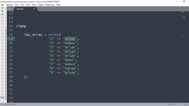 PHP Array Functions -26 (array_unique()) смотреть онлайн