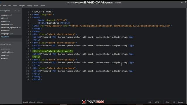 How to show alert using Bootstrap? смотреть онлайн