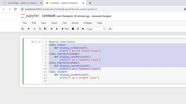 Python Object Oriented Programming in Tamil | Inheritance | Hybrid Inheritance with Example смотреть онлайн