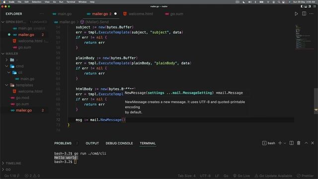 Golang Tutorial: Send Email via SMTP With AWS SES & Mailtrap Examples! смотреть онлайн