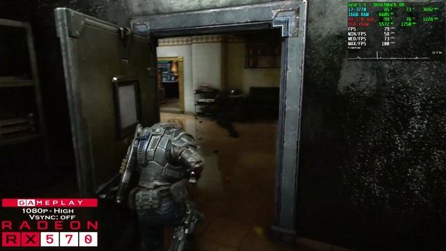 Gears 5 | Core i7 3770 + RX 570 8GB | High Settings 1080p смотреть онлайн