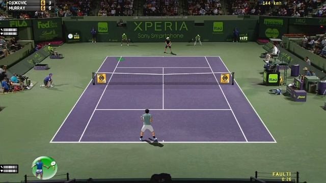 Tennis Elbow 2013 Djokovic vs Murray Miami [ITST Mod 1.15b] #004 HD смотреть онлайн