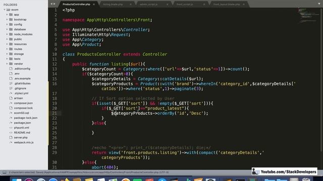#68 Make E-com in Laravel 7 | Make Listing Page (VI) | Sorting Filters | Sort by Price/Name/New смотреть онлайн