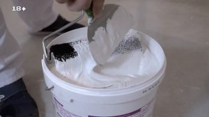 Нанесение шпатлевки Danogips ProSpray валиком