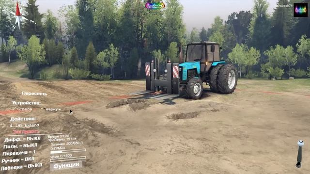 SpinTires - обзор мода ( МТЗ-82 "Беларус" v2.0 ) Хорошая идея! Нет реализации! смотреть онлайн