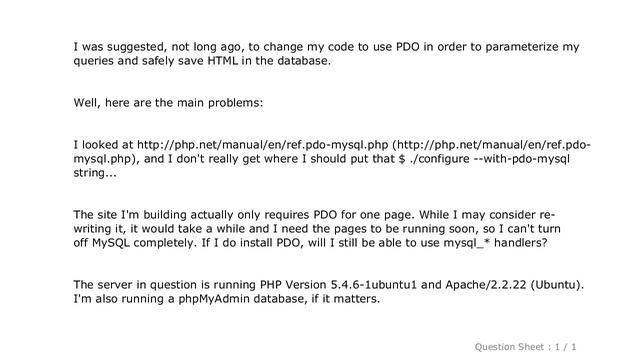 MySQL : Installing PDO driver on MySQL Linux server смотреть онлайн