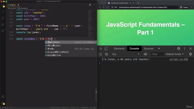 017 Strings and Template Literals смотреть онлайн