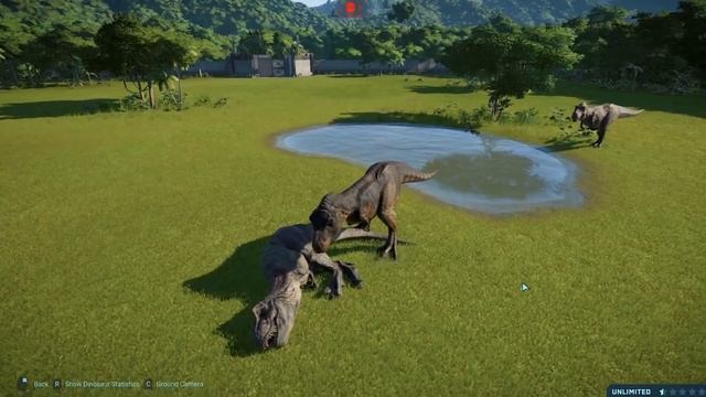T-Rex(Modified) VS 5 T-Rex(All Patterns) - Jurassic World Evolution смотреть онлайн