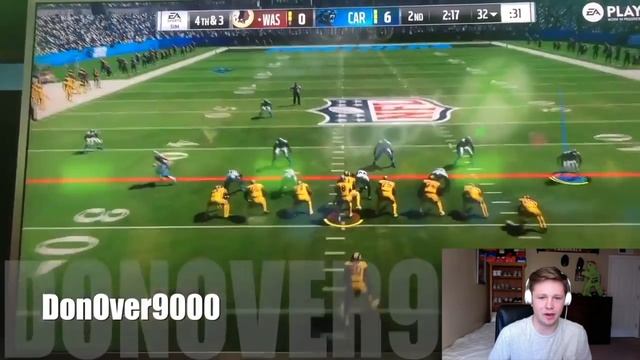 MADDEN 18 GAMEPLAY!! REDSKINS VS PANTHERS - Madden NFL 18 смотреть онлайн