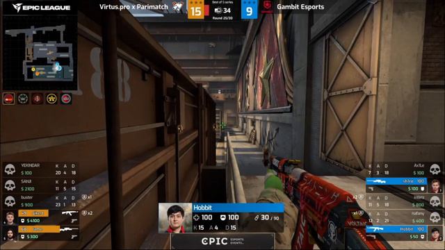 (RU) Gambit vs Virtus.Pro | EPIC League CIS RMR 2021 | Final