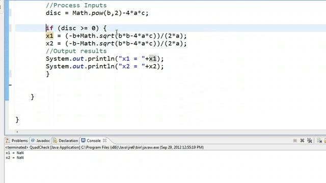 Java - Math Example Quadratic Formula 2 смотреть онлайн