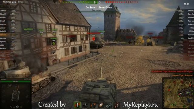 WOT: Siegfried Line - SU-122-44 - 7 frags - смотреть онлайн