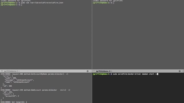 SolidFire Docker Plug-In Demo смотреть онлайн