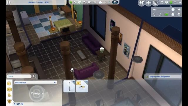 Sims 4 Жизнь в квартире Стильная гостинная #32 смотреть онлайн