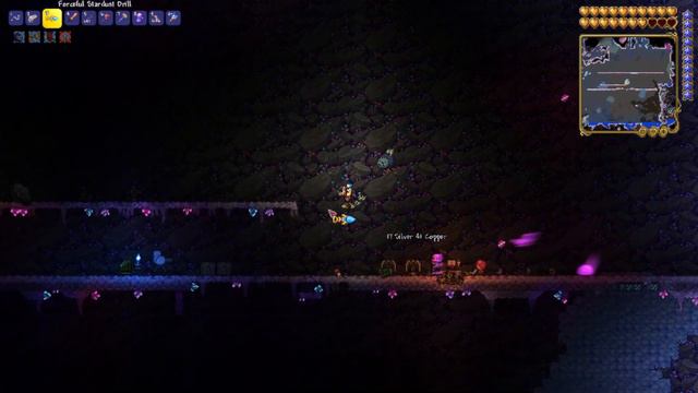 Terraria How TO Farm Flinx Fur And The Rod Of Discord At The Same Time! смотреть онлайн