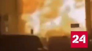 Очевидцы сняли момент взрыва грузовика в столице Монголии - Россия 24